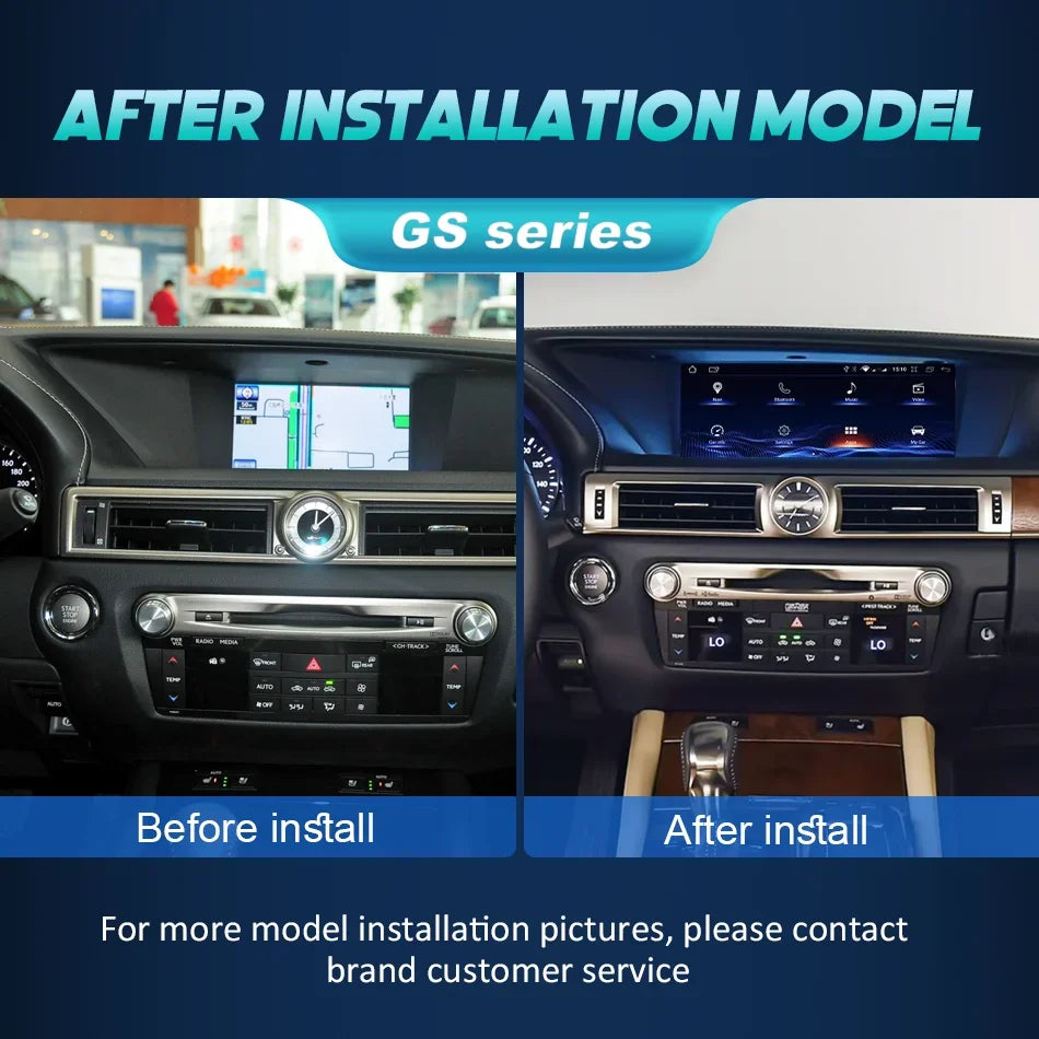 12.3" Multimedia Player Android 13 CarPlay For Lexus GS GS250 GS300 GS350 GS450 2012-2017 