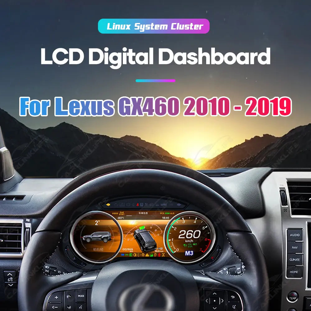 Lexus GX460 2010-2019 LCD Digital Cluster