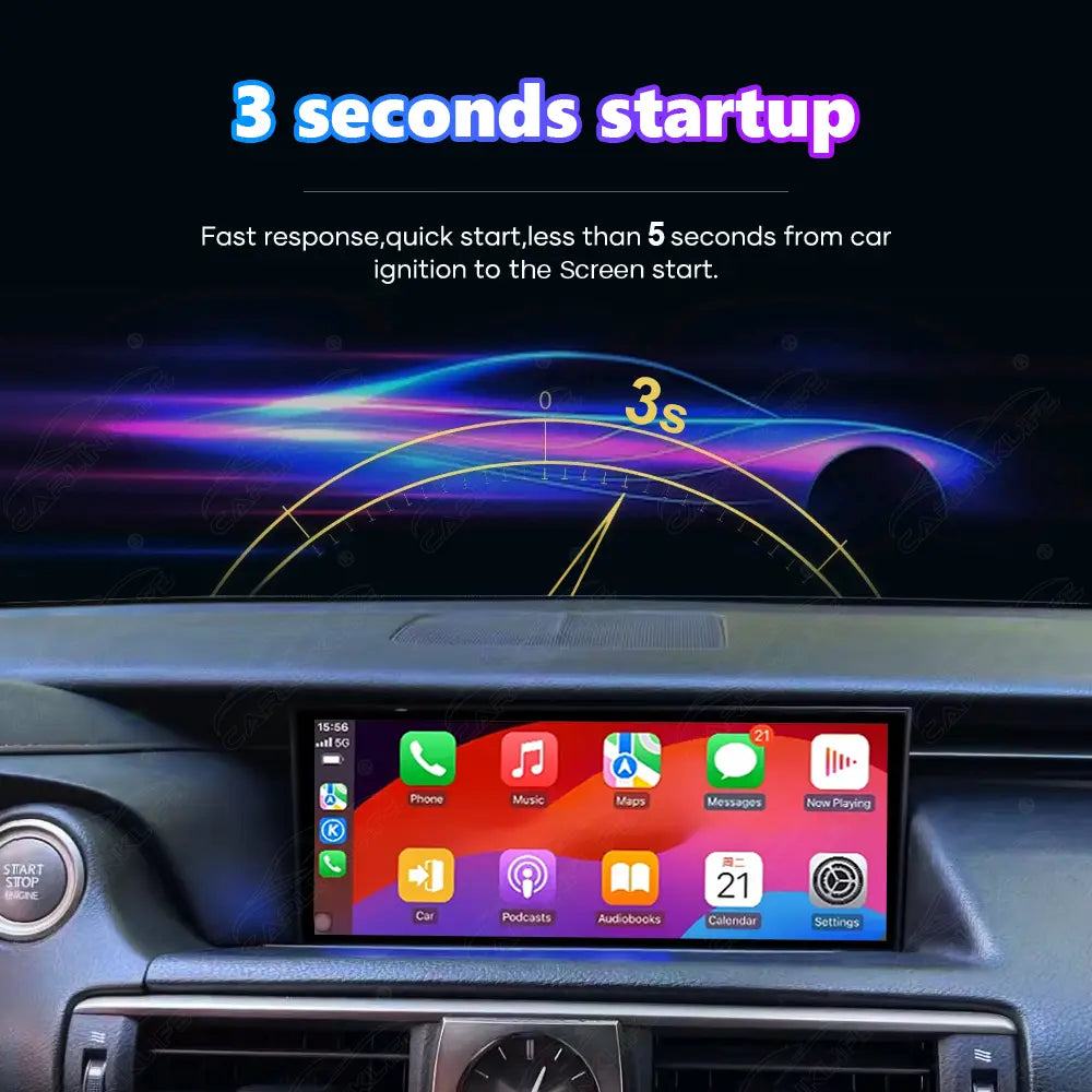 10.25 Inch Linux Touch Screen For Lexus IS / RC 2013-2019 Wireless Carplay Android Auto Car Radio