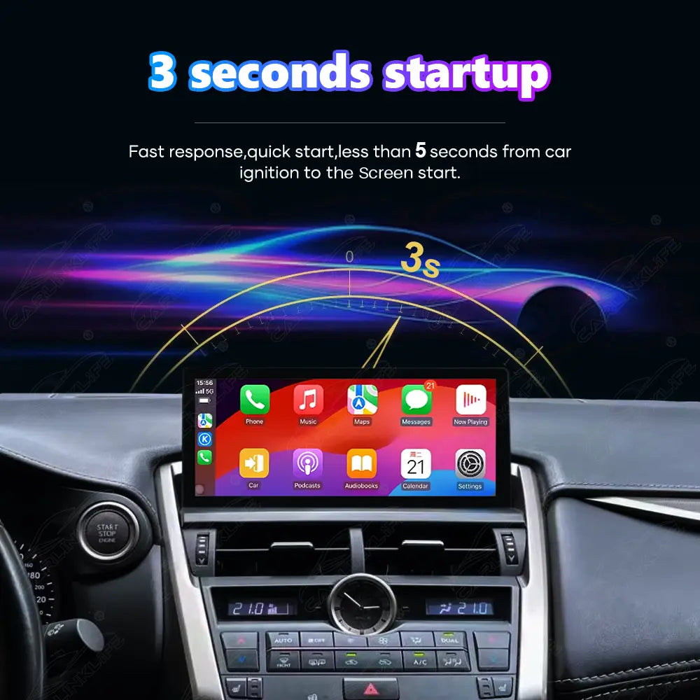 10.25 Inch Linux Touch Screen For Lexus NX 2015-2020 Wireless Carplay Android Auto Car Radio