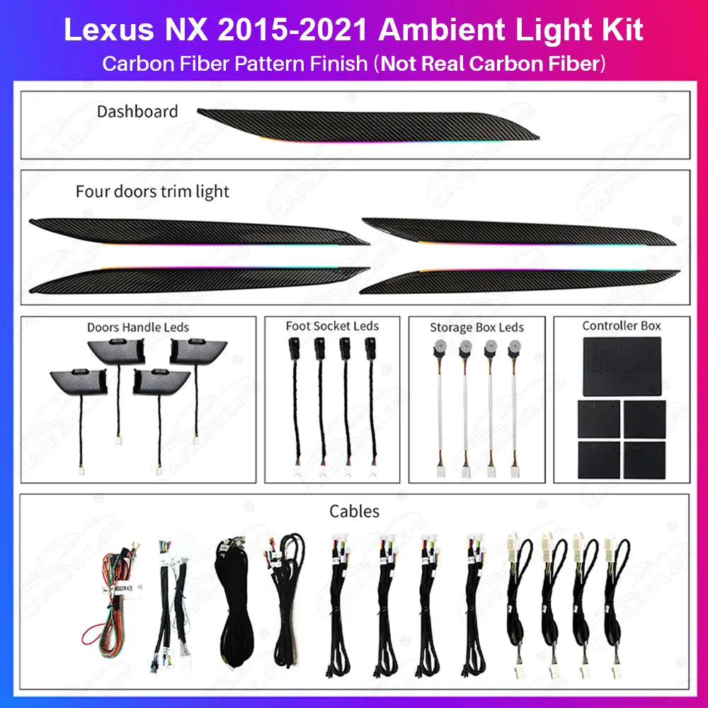 Lexus NX 2015-2021 Ambient Light Kits