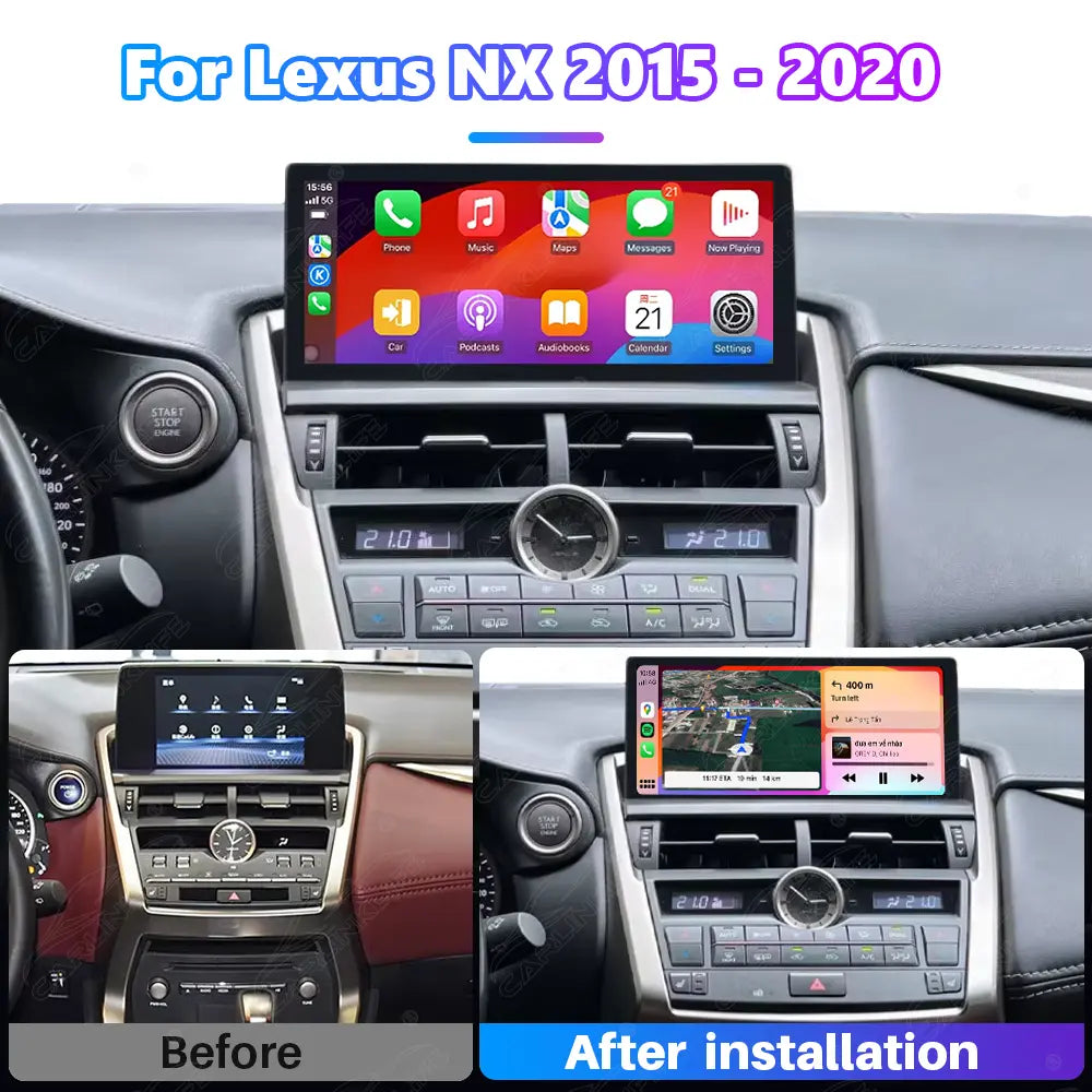 10.25 Inch Linux Touch Screen For Lexus NX 2015-2020 Wireless Carplay Android Auto Car Radio