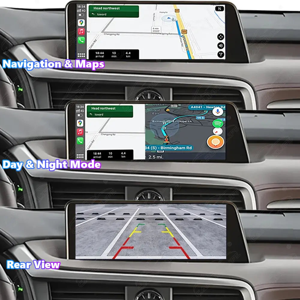 12.3 Inch Linux Touch Screen For Lexus RX 2015-2019 Wireless Carplay Android Auto Car Radio