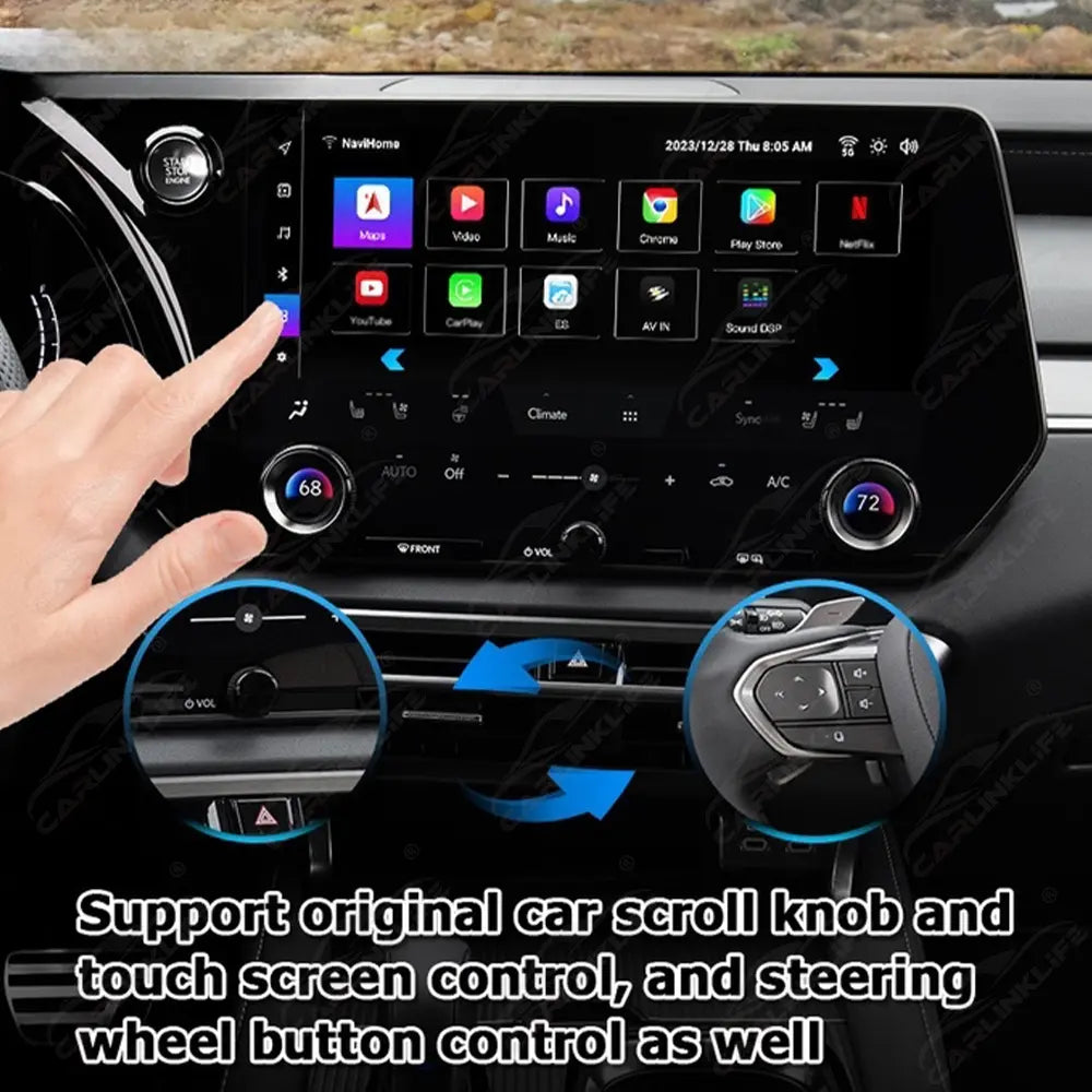 Android 13.0 Multimedia Interface for Lexus RX NX LBX with Youtube, Google Play