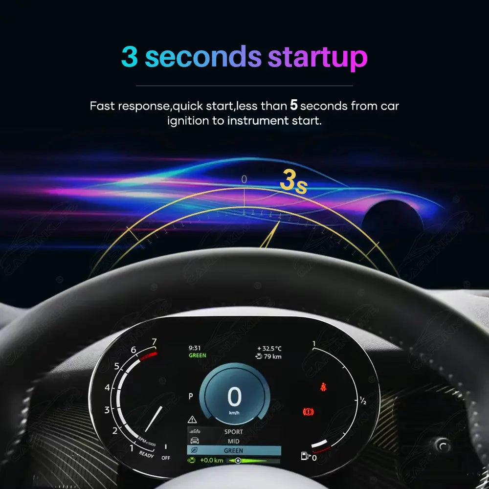 LCD Digital Cluster For MINI R & F Series 2007-2023 Linux Dashboard Gauge Cluster