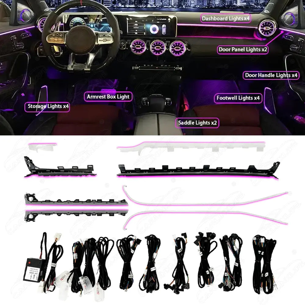 Mercedes-Benz A-Class W177 & CLA-Class C118 (2019–2023) Ambient Lighting Kit