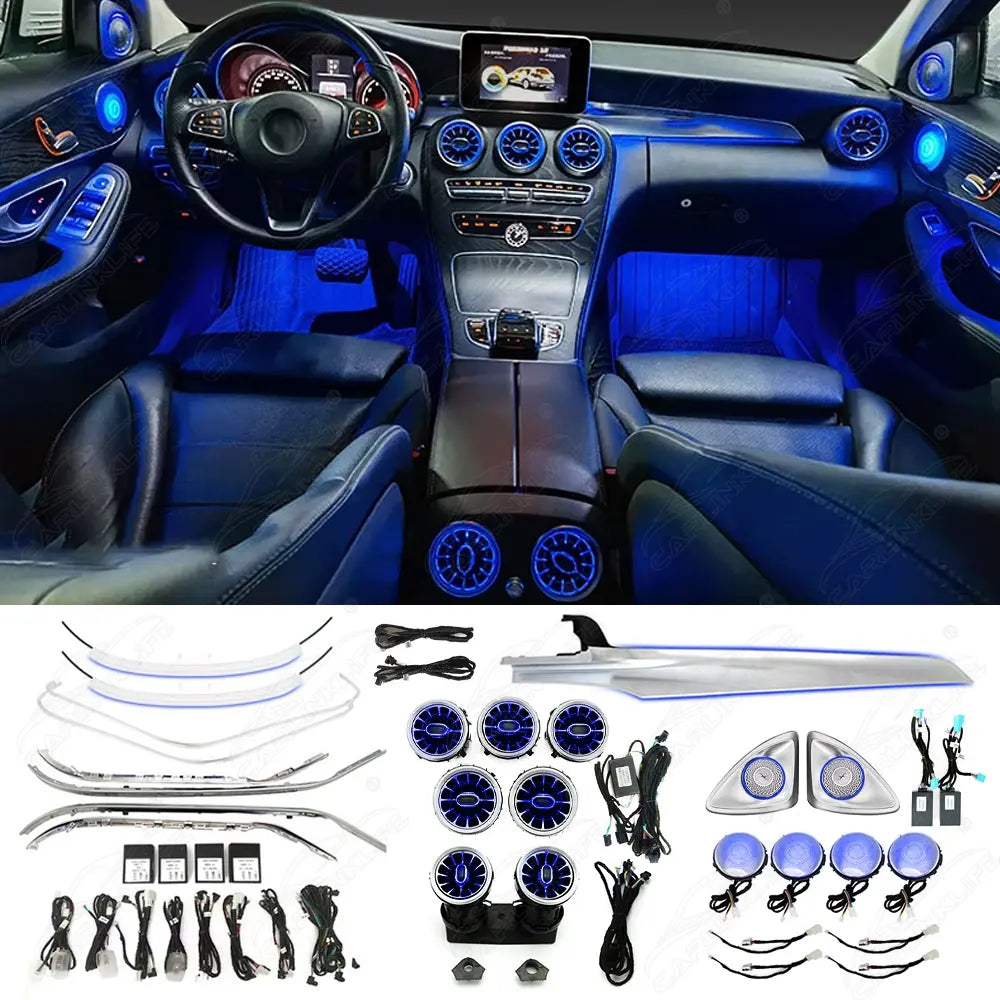 Mercedes-Benz C-Class W205 & GLC X253 (2015–2022) Ambient Lighting Kit