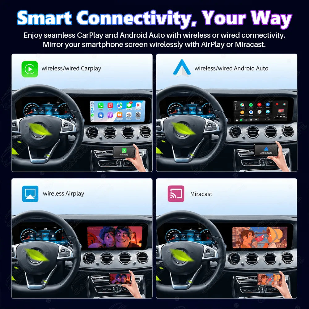 Mercedes-Benz E-Class W213 (2016–2020) 24.6" Digital Cluster & Linux Screen Upgrade | Wireless CarPlay & Android Auto | Analog Cluster Only