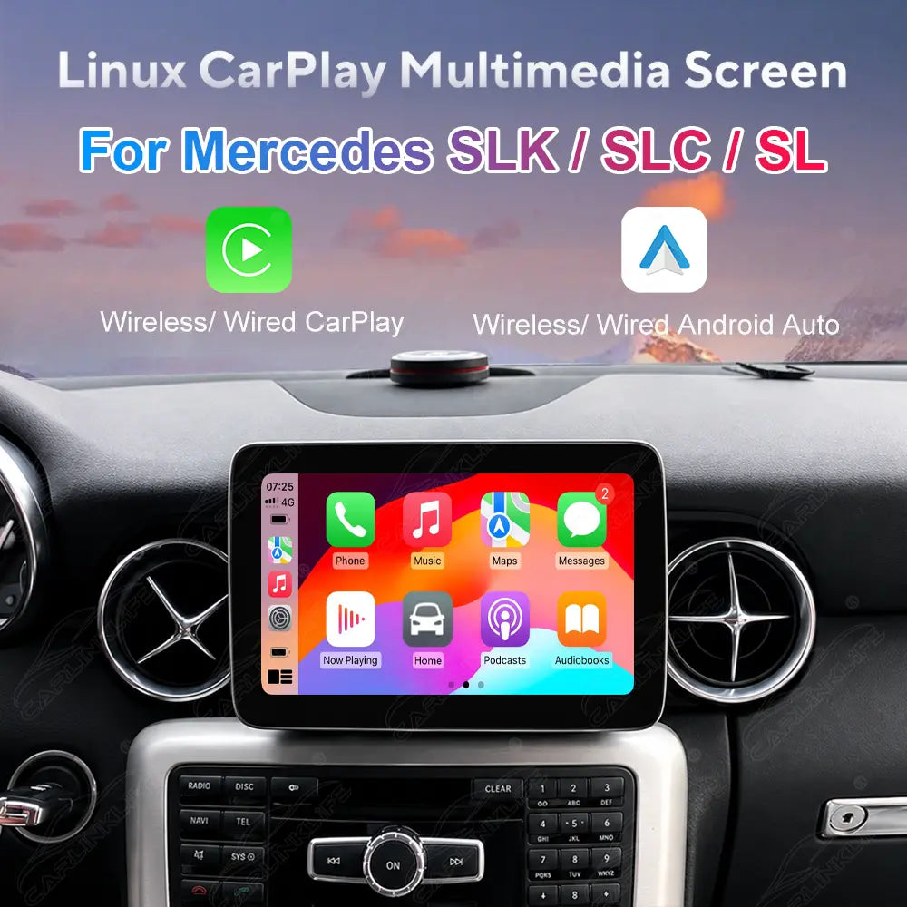 Mercedes-Benz SLK/SLC R172 & SL R231 (2013–2017) 8.4" Linux Screen Upgrade | Wireless CarPlay & Android Auto