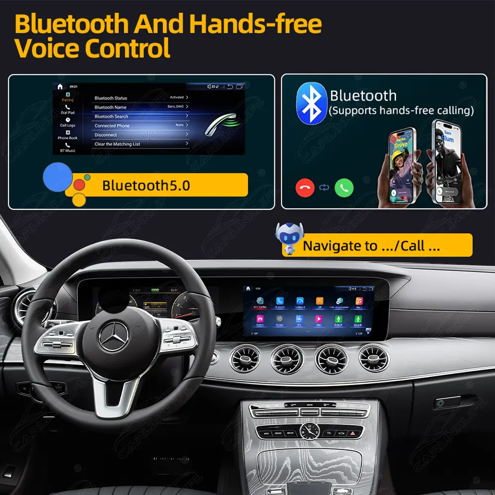 Mercedes-Benz CLS C257 (2018–2020) 12.3" Dual Screen Android Upgrade | Wireless CarPlay & Android Auto | OEM LCD Cluster Retained
