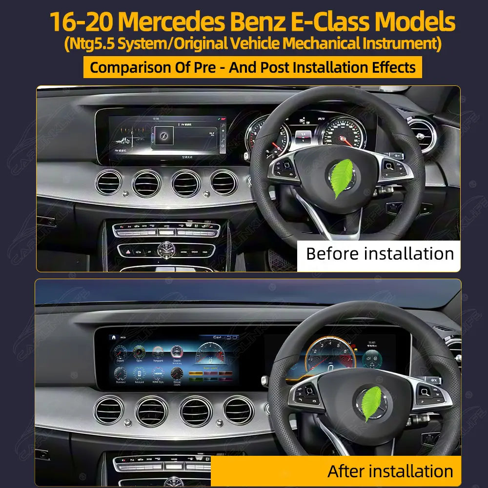 Mercedes-Benz E-Class W213 (2016–2020) 24.6" Digital Cluster & Android Screen Upgrade | Wireless CarPlay & Android Auto | Analog Cluster Only