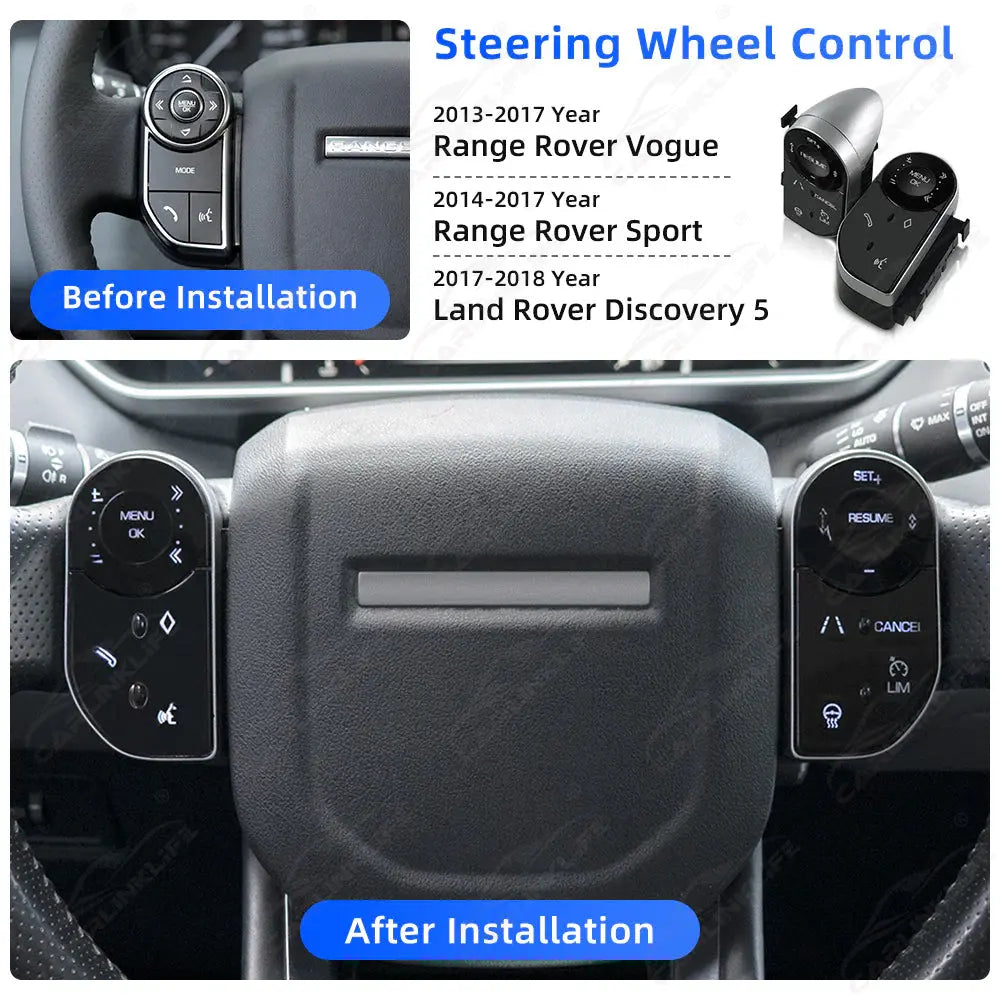 Range Rover L405 L494 Steering wheel keys, Window switch, A/C screen