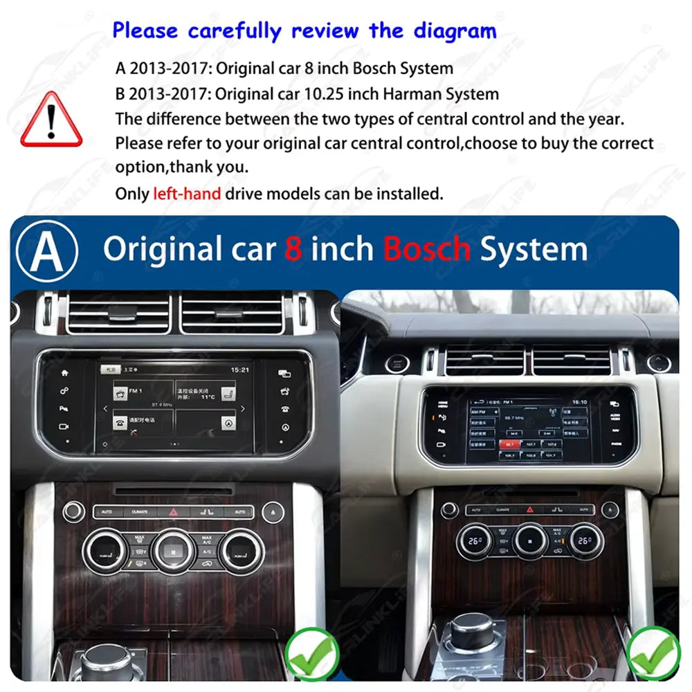 10.25 inch Android Car Radio For Range Rover Vogue L405 / Sport L494 2013-2017 Car Stereo CarPlay Multimedia Player