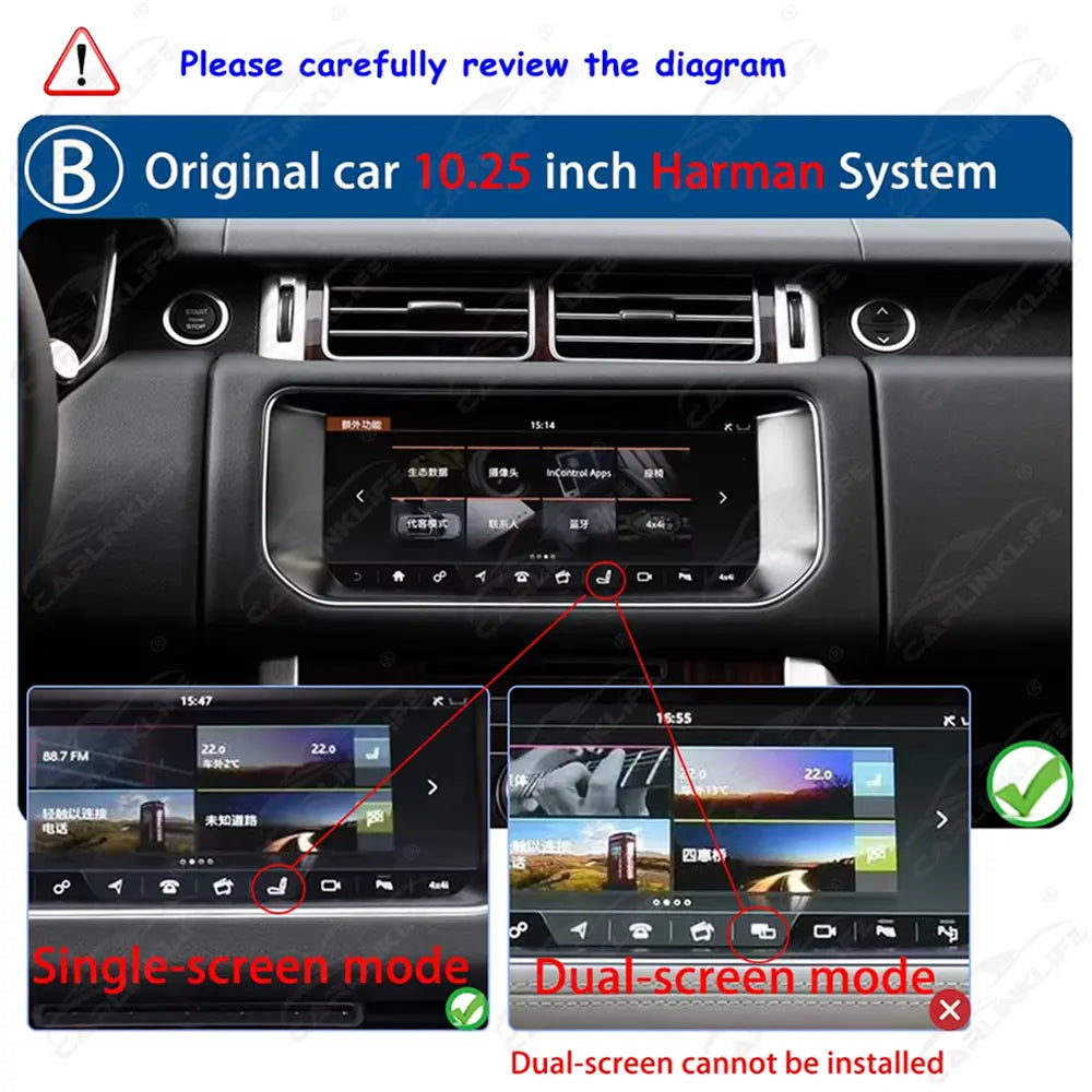 10.25 inch Android Car Radio For Range Rover Vogue L405 / Sport L494 2013-2017 Car Stereo CarPlay Multimedia Player