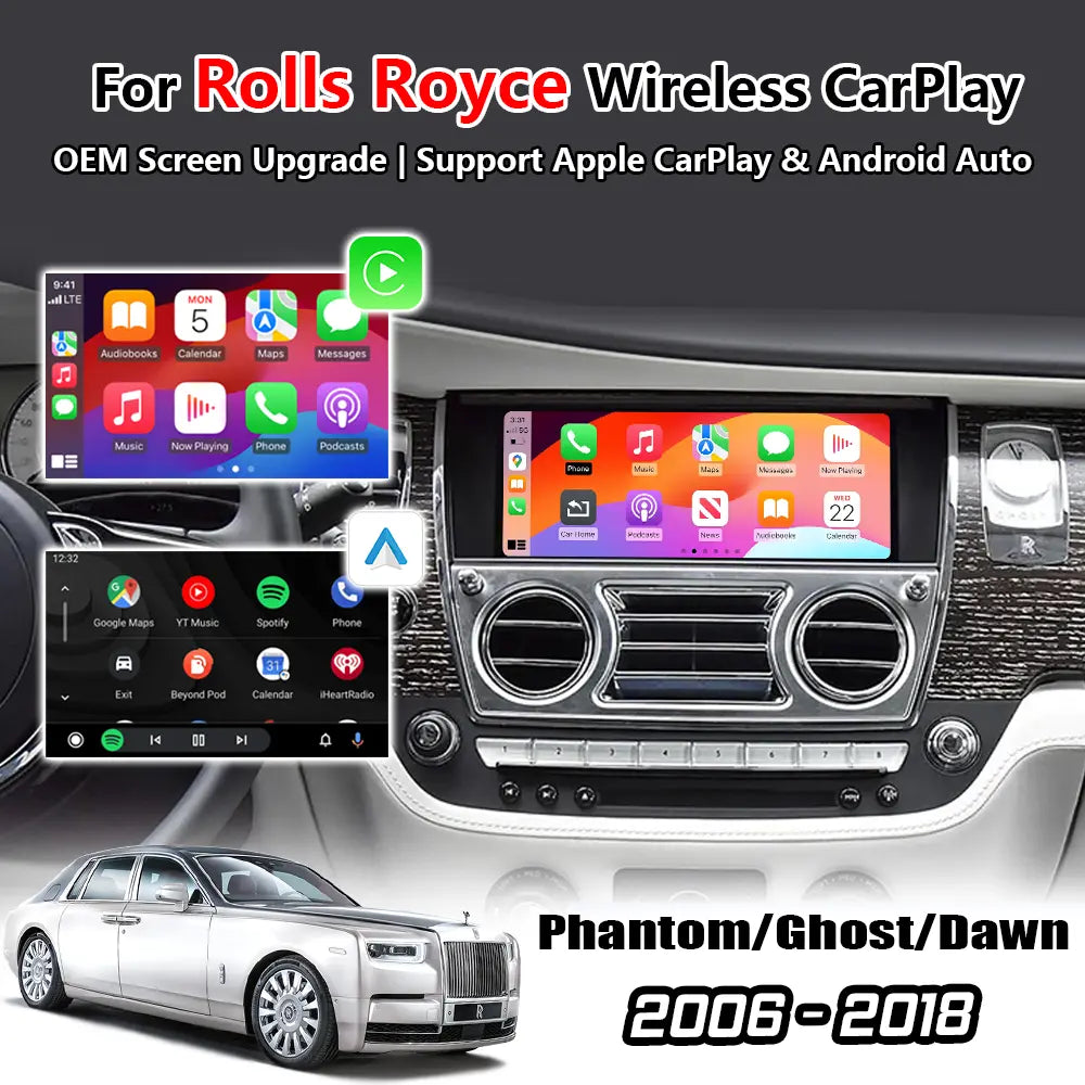 Wireless Apple Carplay Android Auto For Rolls Royce Phantom/Ghost/Dawn/Wraith 2006-2018 CarPlay Retrofit Module
