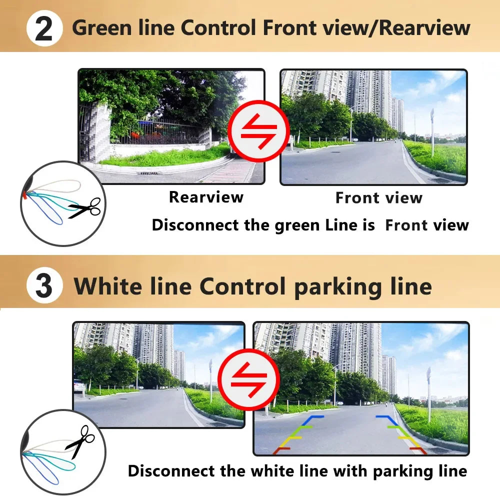 AHD 1080P Car Front/Rear Camera
