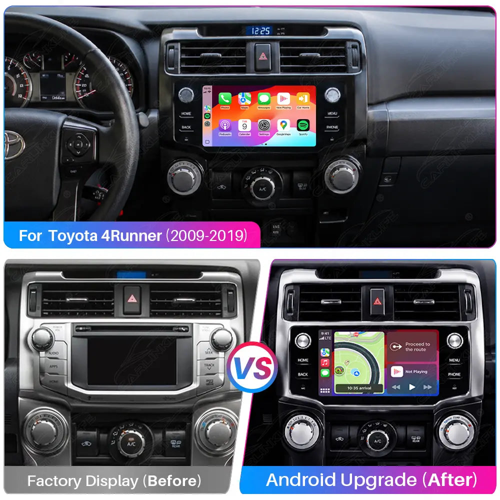 Toyota 4Runner (2009-2019) 10.3" Android Car Screen Upgrade with Wireless CarPlay & Android Auto