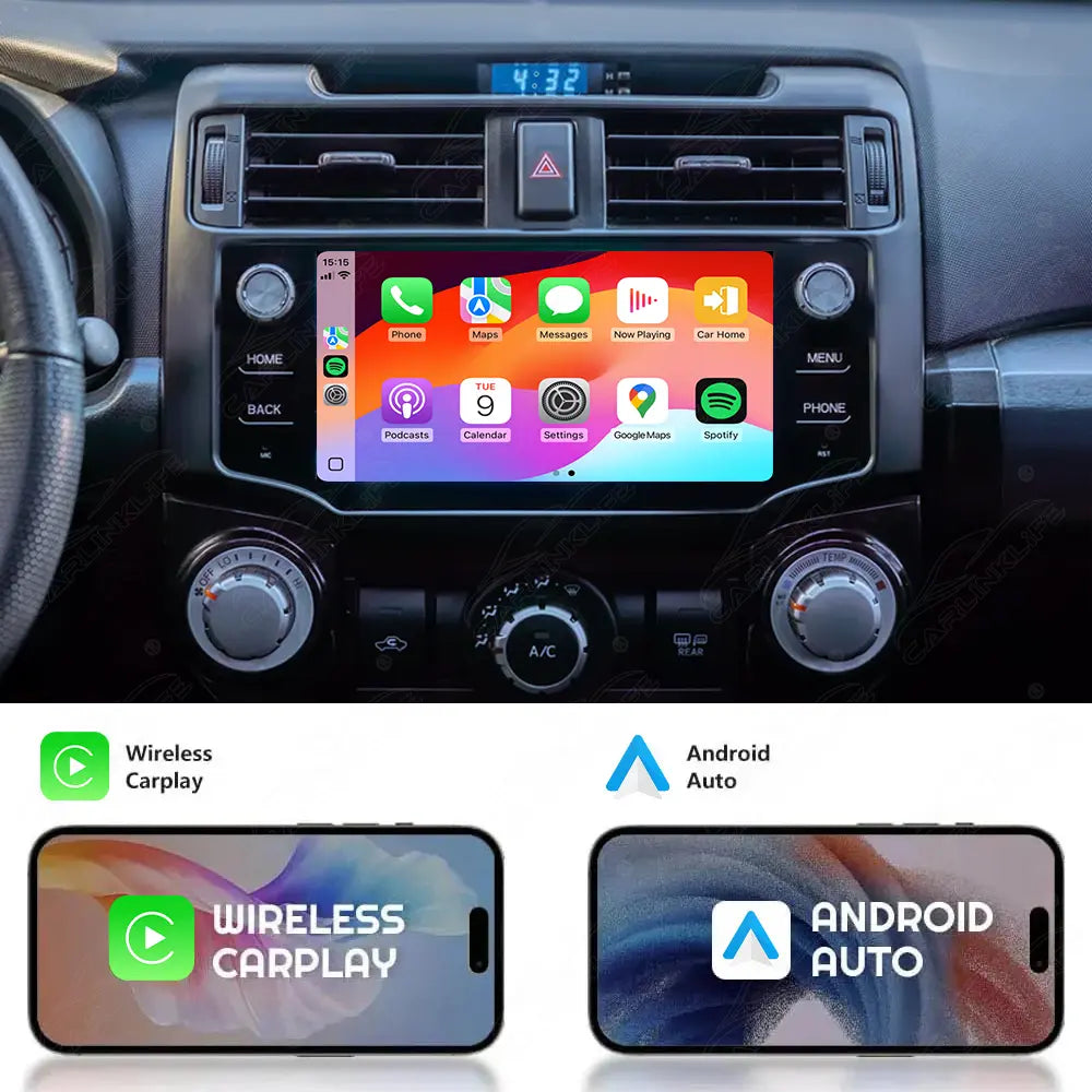 Toyota 4Runner 2009-2019 10.3" Android Car Stereo Apple CarPlay Android Auto Screen Upgrade