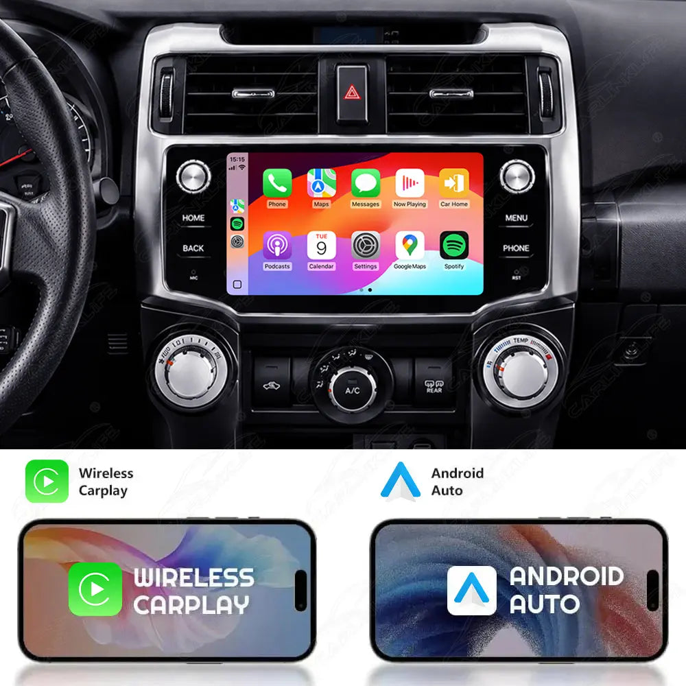Toyota 4Runner (2009-2019) 10.3" Android Car Screen Upgrade with Wireless CarPlay & Android Auto