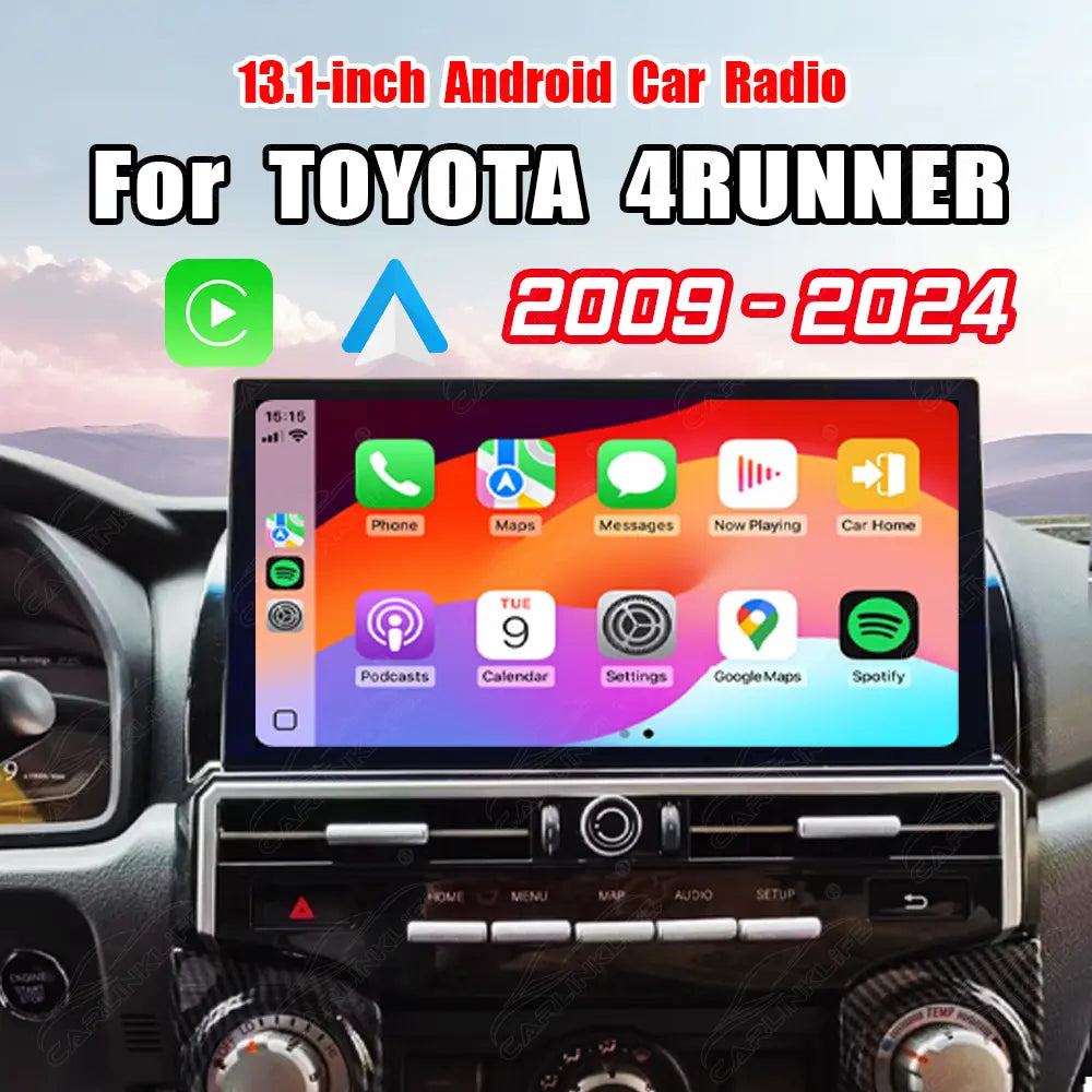 Toyota 4Runner (2009–2024) 13.1" Android Car Screen Upgrade with Wireless CarPlay & Android Auto