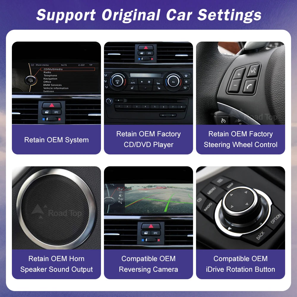 8.8 LINUX SCREEN BMW 3 5 6 SERIES E60~E93 2003-2013 UPGRADE Wireless Carplay/Android auto (CCC/CIC/NBT)