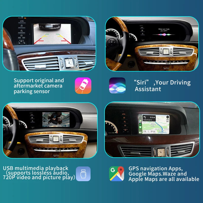 Wireless CarPlay module for Mercedes Benz S-Class / CL W221 2006-2012 Android Auto Mirror Link AirPlay