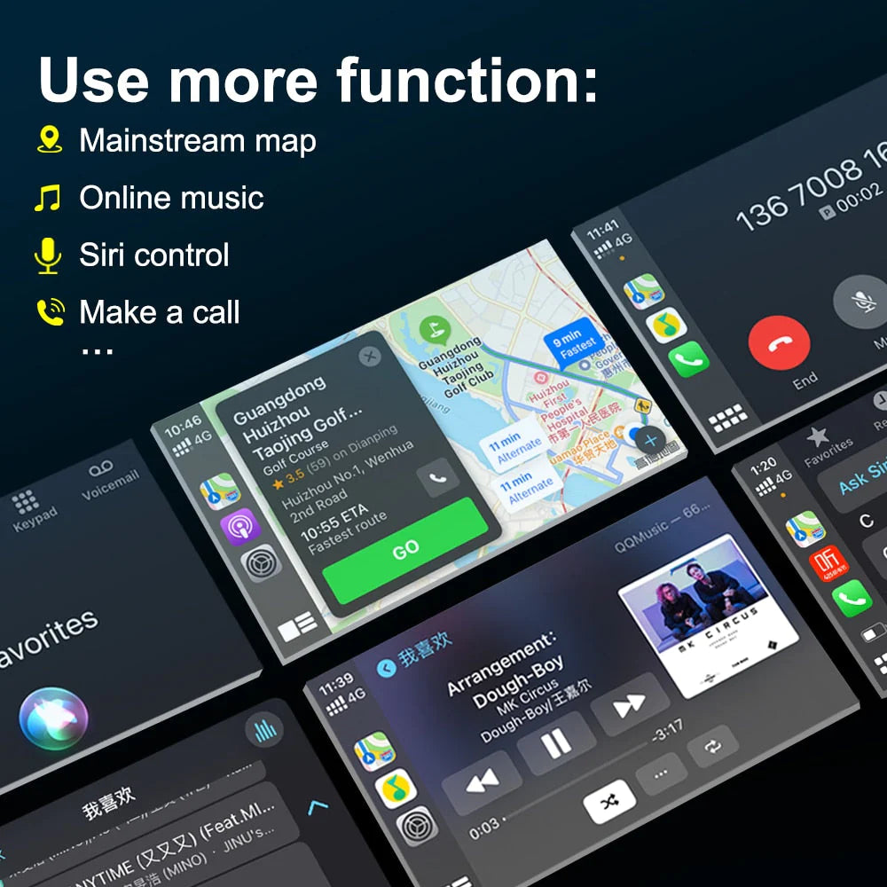 Wireless CarPlay Android Auto Module for 2014-2019 Lexus NX RX IS ES GS RC CT LS LX LC UX with Android Mirror Link AirPlay Functions