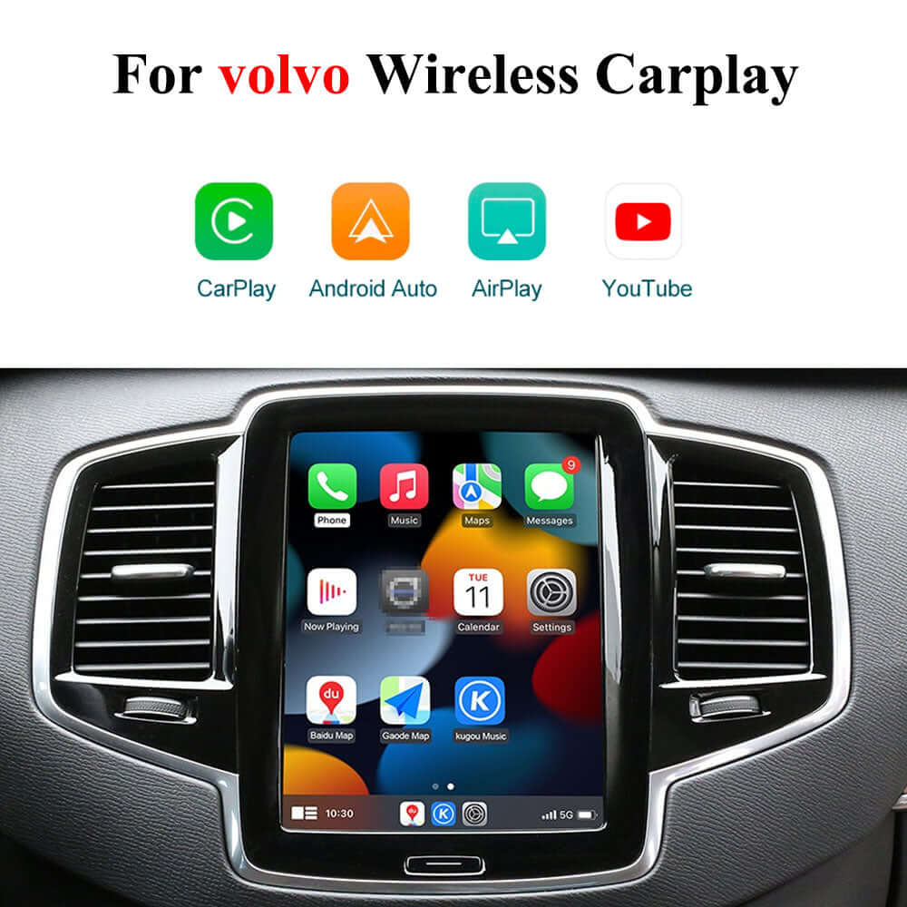 Wireless Full Screen Carplay Module Box for Volvo XC90 XC60 XC40 S90 S60 V90 V60 Wired Android Auto Mirror Link Rear Camera Mirror Link