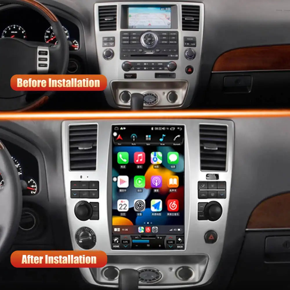 Nissan Armada Infiniti QX56 2007-2015 12.1'' Tesla-Style Android Car Radio Stereo Player Head Unit Stereo GPS Navigation