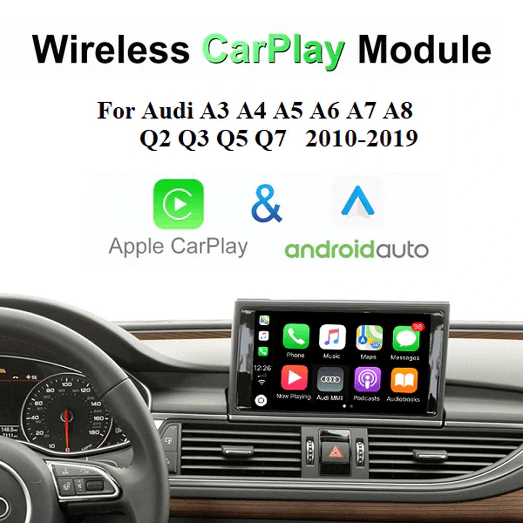 New Year Sale : Apple CarPlay for AUDI A3 & S3 2013-2018 | Wireless & Wired  | CarPlay & Android Auto Module Update