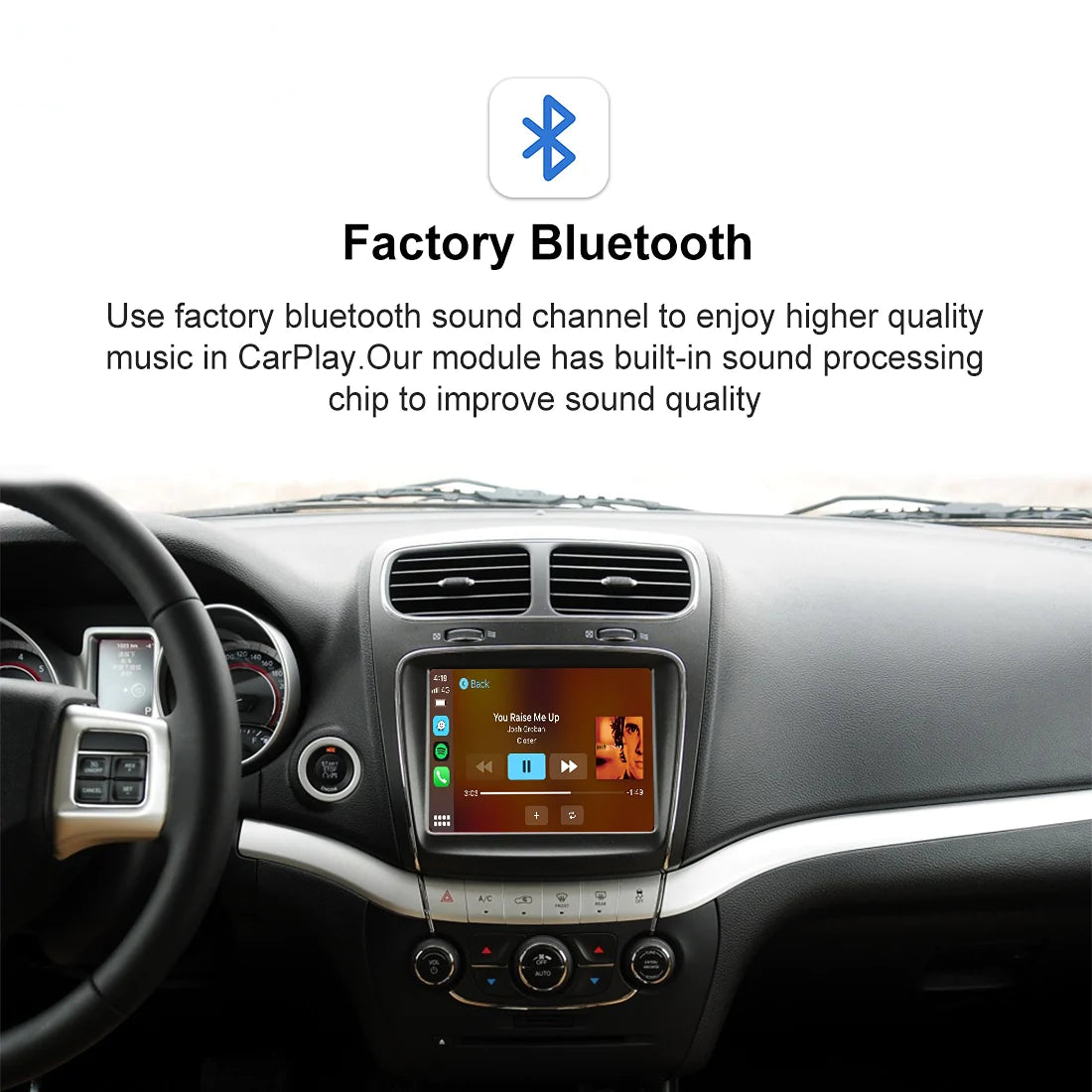 Wireless CarPlay Android Auto Upgrade Module for Dodge 8.4 inch Charger Ram Challenger Journey Durango Car Play Retrofit