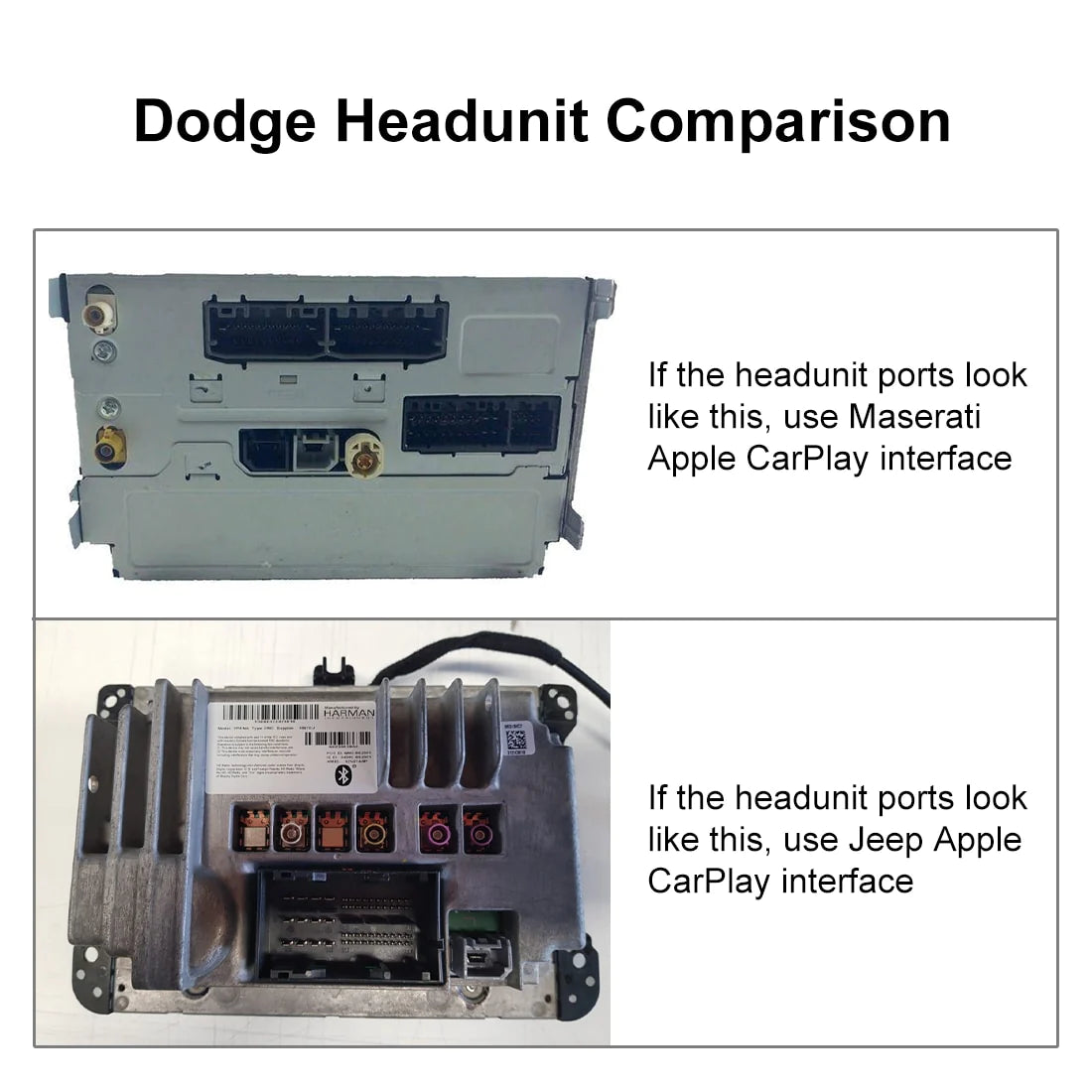 Wireless CarPlay Android Auto Upgrade Module for Dodge 8.4 inch Charger Ram Challenger Journey Durango Car Play Retrofit