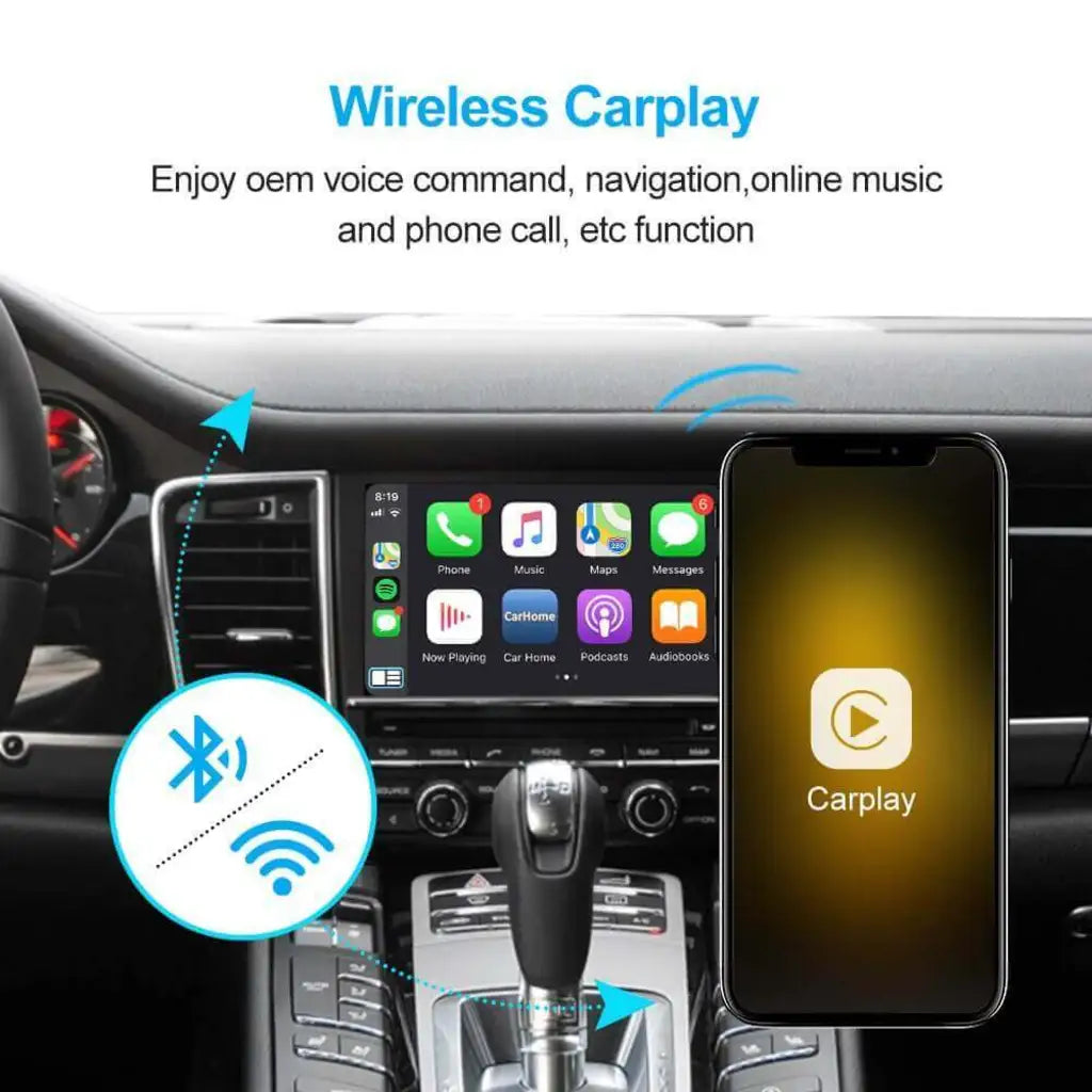 Wireless CarPlay Android Auto for Porsche 911 Boxster Cayman Macan Cayenne Panamera PCM3.1 4.0 2011-2018 Video Module Box