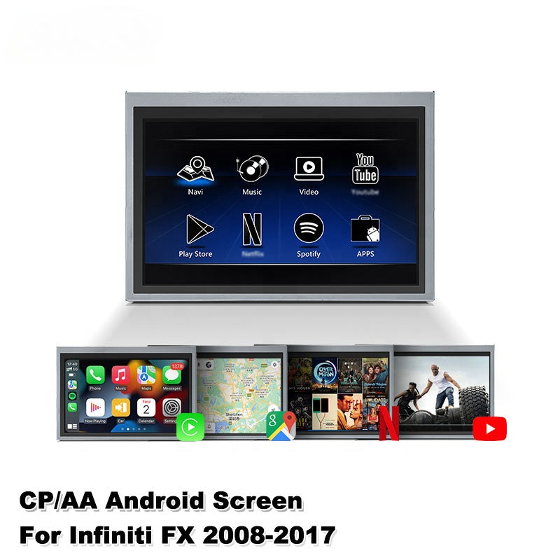 Wireless Apple Carplay/Android Auto for Infiniti FX35 FX50 G37 M45 QX60 Q70 GT-R Nissan Patrol 370Z 2008-2021