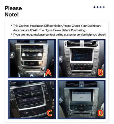 Lexus IS250 IS300 XE20 IS220 IS350 2005 - 2012 Android System Apple Carplay Car Video Player