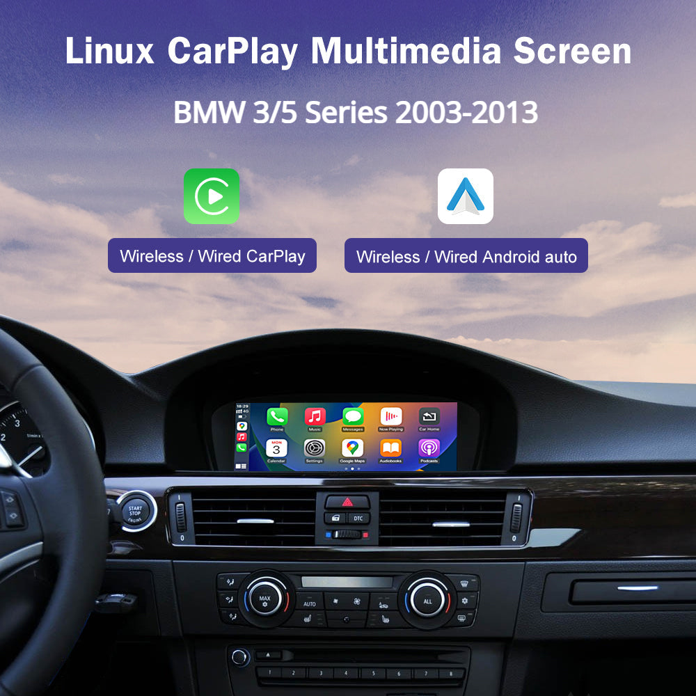 8.8 LINUX SCREEN BMW 3 5 6 SERIES E60~E93 2003-2013 UPGRADE Wireless Carplay/Android auto (CCC/CIC/NBT)