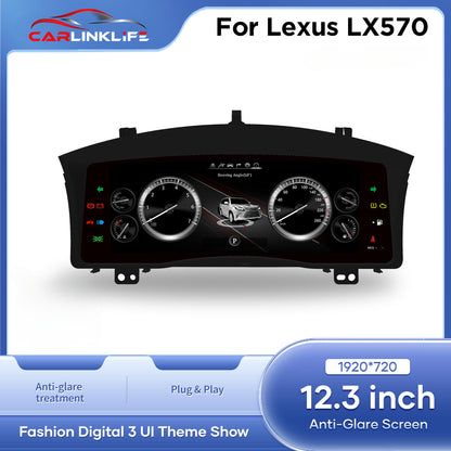 LCD Digital Cluster For Lexus LX570 2007-2021 Linux Digital LCD Dashboard Instrument Gauge Cluster