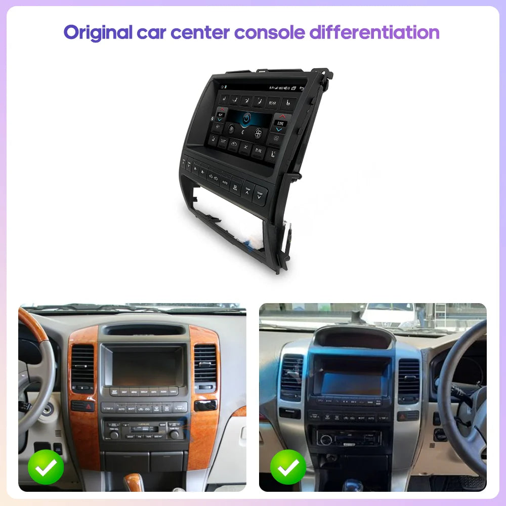 9 inch Android Car Radio for Lexus GX470 Toyota Prado LC120 2002-2009 Car Stereo CarPlay Multimedia Player