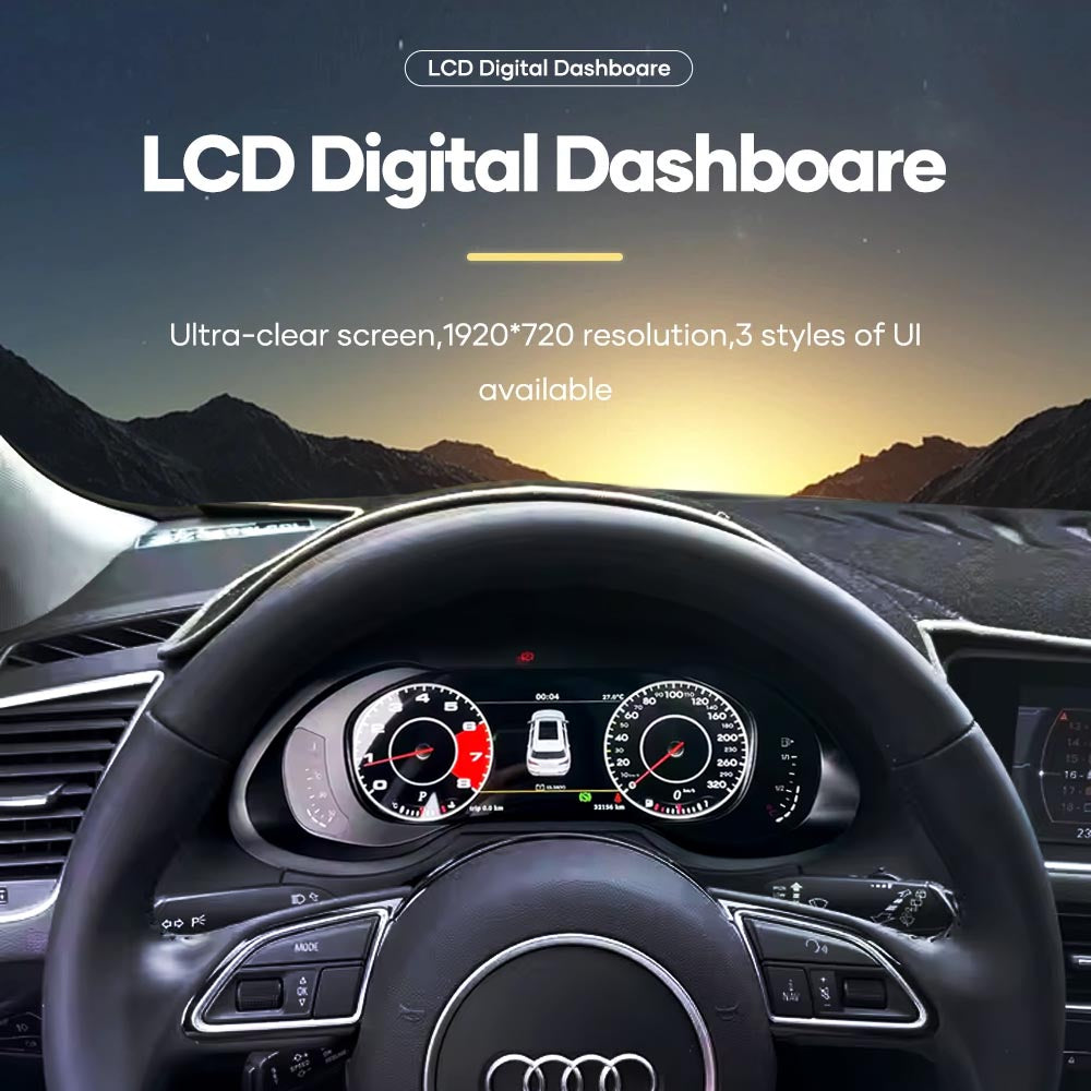 LCD Digital Cluster For Audi A4 A5 Q5 S4 S5 B8 2010-2018 Linux Digital LCD Dashboard Instrument Gauge Cluster