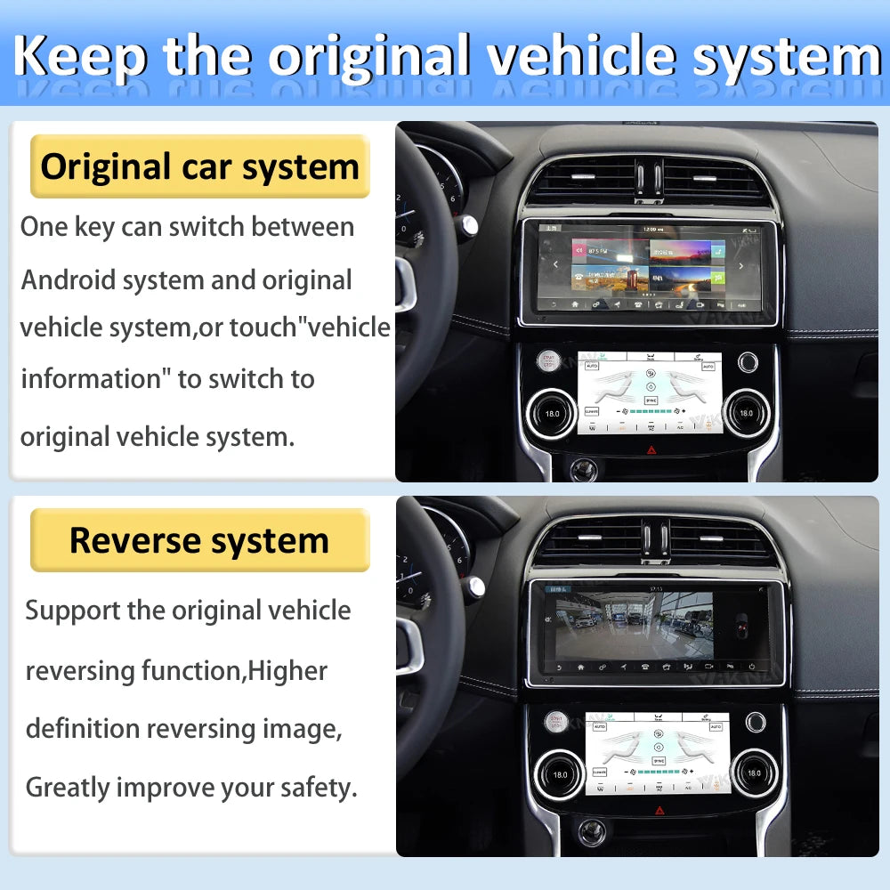 10.25" Android 11.0 Car Radio For Jaguar XE XF 2016-2019