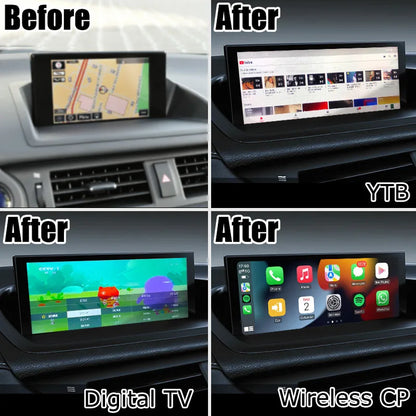 10.25 Inches Android Screen Display for Lexus CT200h CT 2014-2021