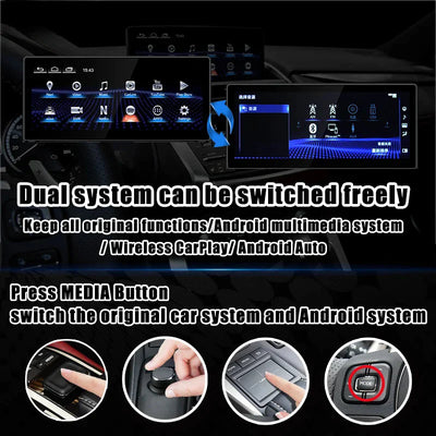 10.25 Inches Android Screen Display for Lexus NX NX300 NX200 2015-2021
