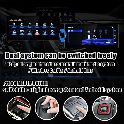 10.25 Inches Android Screen Display for Lexus IS/RC 200 250 300 350 200t 300h 2013-2020
