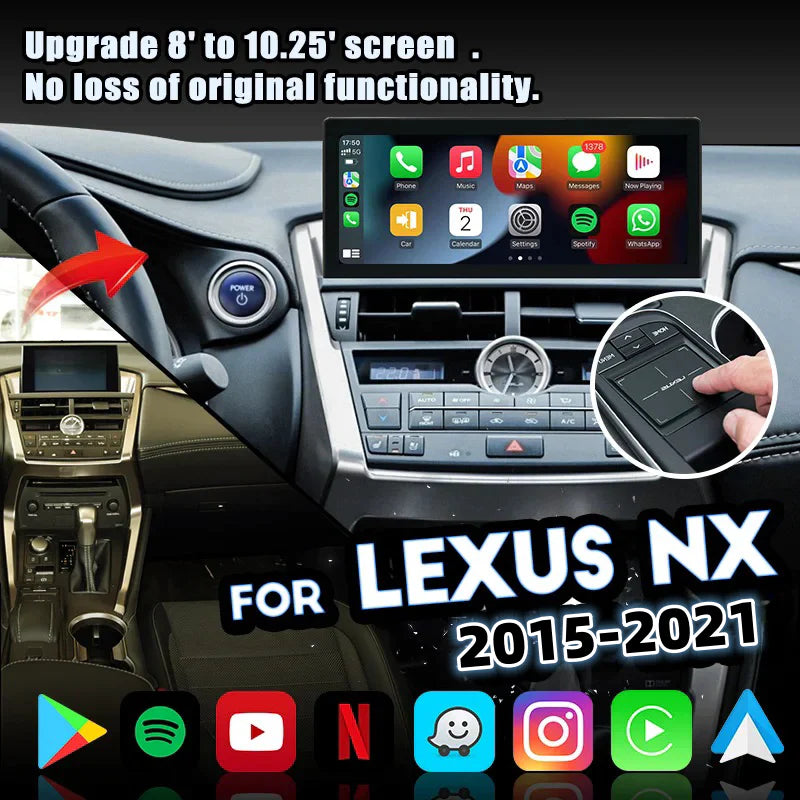 10.25 Inches Android Screen Display for Lexus NX NX300 NX200 2015-2021
