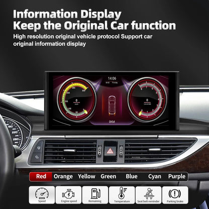 12.3" Android 13 Car Multimedia Stereo For Audi A6 C7 A7 2012-2018 Carplay