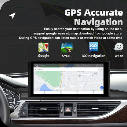 12.3" Android 13 Car Multimedia Stereo For Audi A6 C7 A7 2012-2018 Carplay