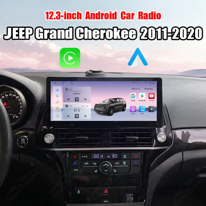 12.3" Android Car Radio for Jeep Grand Cherokee 2011-2020 Car Stereo CarPlay Multimedia Player