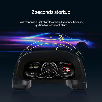 12.3" LCD Digital Cluster For Toyota Prado 2010-2019 Linux Digital LCD Dashboard Instrument Gauge Cluster