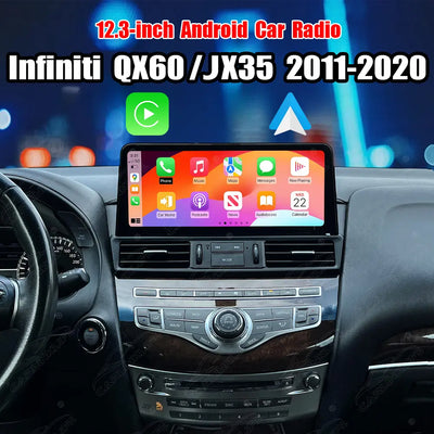 Infiniti QX60 / JX35 2011-2020 12.3" Android Car Stereo Apple CarPlay Android Auto Screen Upgrade