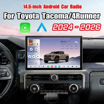 14.6 inch Android Car Radio for Toyota Tacoma/4Runner 2024-2026 Car Stereo CarPlay Multimedia Player